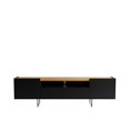 thumbnail image 1 of Manhattan Comfort 223852 70.86 in. Winston TV Stand with 6 Shelves, Black & Cinnamon, 1 of 1