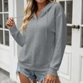 thumbnail image 5 of Cmfcve Womens Hoodies Oversized Hooded Sweatshirt Casual Long Sleeve Drawstring Pullover Tops, 5 of 8