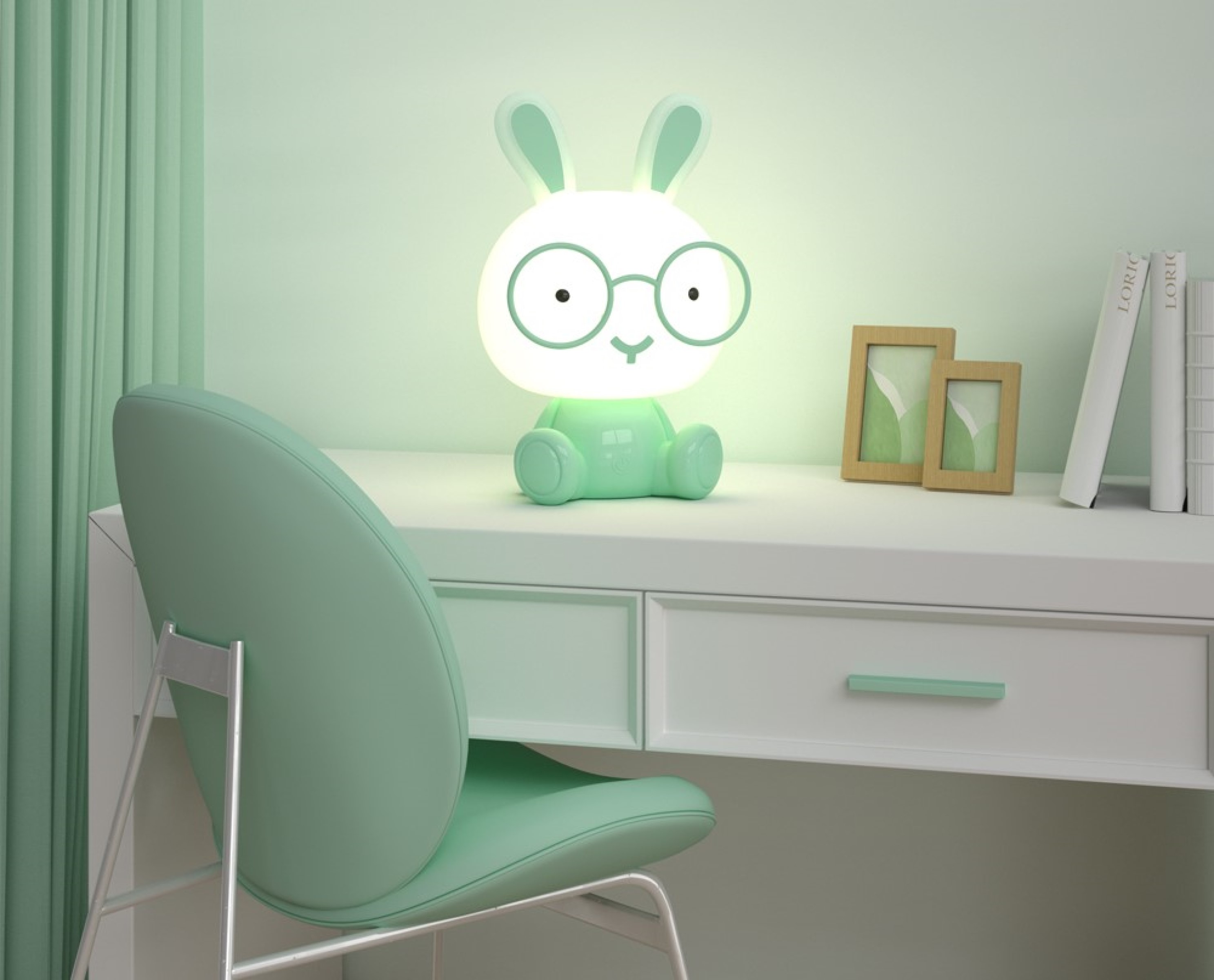 Lumi Pals Kid's Table lamp/ night light Pedestal Doggy