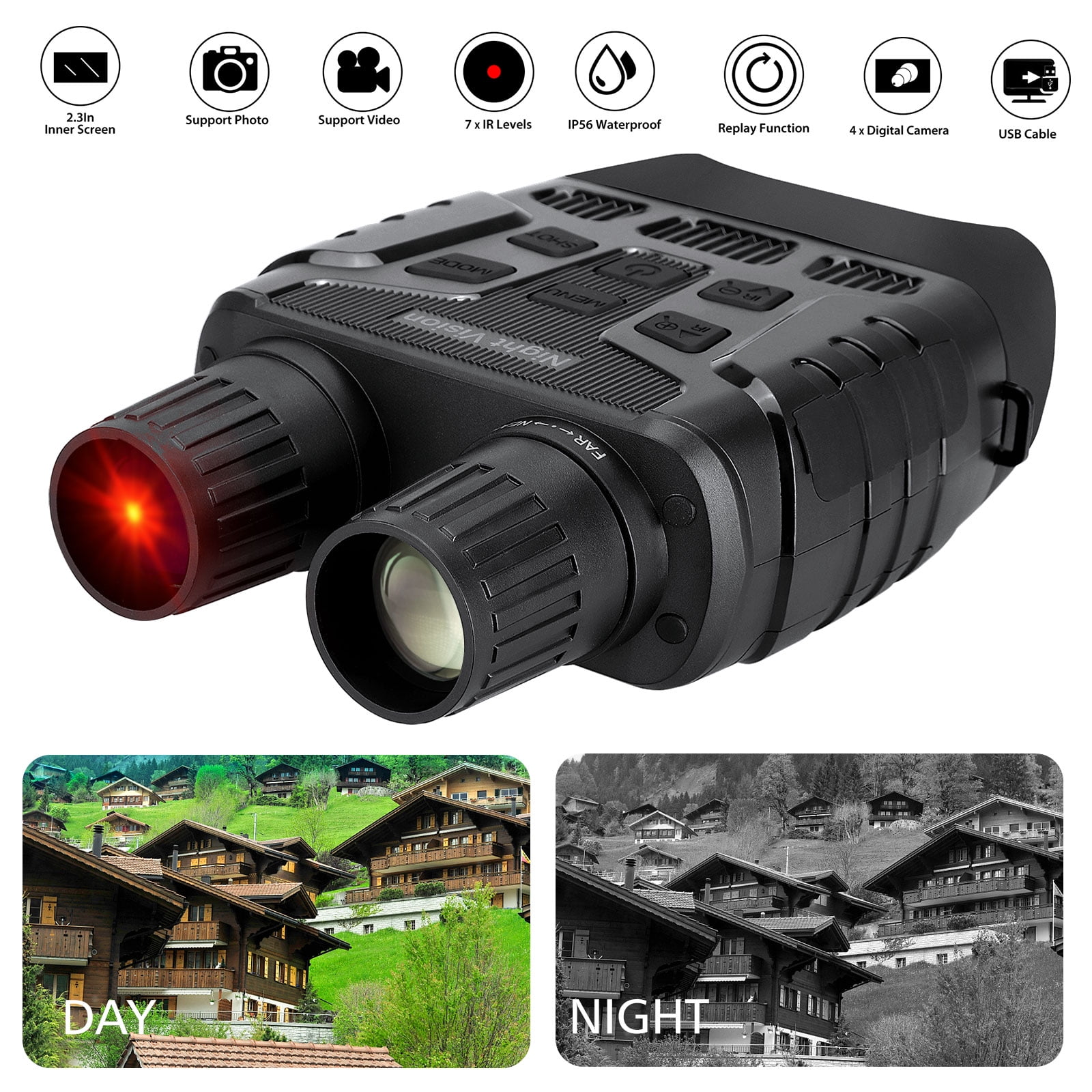 2.31” LCD Night Vision Binoculars, Infared Digital HD Infrared