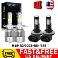 thumbnail image 2 of 4x H4 9003 881 LED For Kia Spectra 2005-2009 Headlight Fog Light Combo Bulbs Kit, 2 of 5