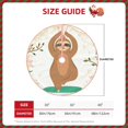 thumbnail image 2 of Fotbe Cute Sloth In Yoga Pose Tree Pattern Christmas Tree Skirt, Tree Skirts Plush Christmas Decorations, Christmas Tree Skirts Xmas Decorations Holiday Party Decor-48", 2 of 6