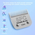 thumbnail image 3 of Size 10/7FC/5FC/4FC Detachable Pet Dog Grooming Clipper Ceramic Blades Set,Compatible with Andis,Oster A5,Wahl KM10 Series Clippers,Cut Length 1/16"(1.5mm) to 3/8"(9.5mm),4 Pack, 3 of 6