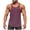 Solid Coffee, variant on Mens Cotton Gym Tank Tops Solid Crew Neck Sleeveless Tee Lightweight High Elastic Bodybuilding Summer Cut Off Tops Army Green XL