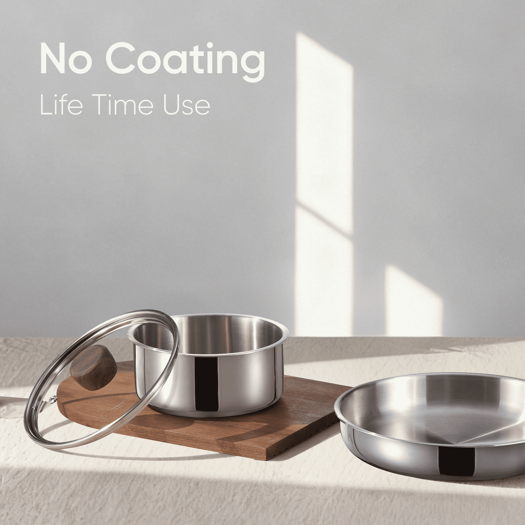 Carote 13-Piece Tri-Ply Stainless Steel Cookware Set with Detachable Handle, Induction Compatible
