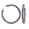 thumbnail image 1 of Women Hoop Earrings Decorative Rhinestone Ear Hoop Ear Clip Jewelry Earrings, 1 of 6