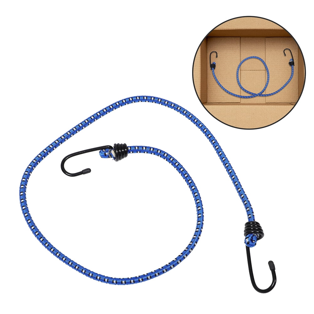 MLINS Adjustable Elastic Hook Straps for Bike Motorcycle Luggage, Heavy Duty Bungee Cords with Carabiner for Secure Tie Down