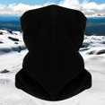 thumbnail image 1 of Black Neckerchief Winter Ski Warm Scarf Multifunctional Cold Proof Fleece Outdoor Windproof Motorcycle Riding Head Cover Thick, 1 of 3