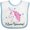 White and Blue, variant on Inktastic Unicorn Girls Cute Fantasy Girls Baby Bib