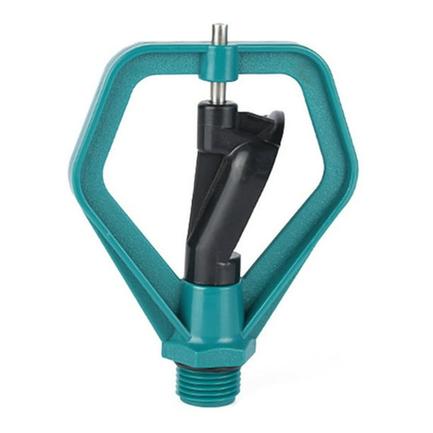 Spinning water sprinkler head for shrubs, plants, flowers, gardens