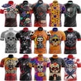thumbnail image 2 of 17 SKULL Camiseta de ciclismo para hombre, camiseta de ciclismo de montaña, ropa de ciclismo de carretera, blusa de manga corta de verano para ciclistas, 2 of 5