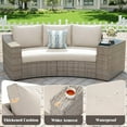 thumbnail image 4 of Jocisland 8 Seats Wicker Patio Furniture Set, Curved Sectional Sofa with Storage Table & Armrests, 4 of 9