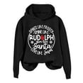 thumbnail image 2 of Dance Like Like Rudolph Santa Love Jesus Hoodies for Women Christmas Christian Hooded Sweatshirt, 2 of 4