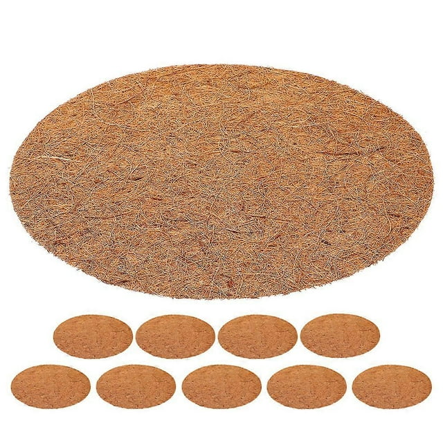 10pcs Pigeon Nesting Mat Pigeons Quails Small Birds Nest Pad Pigeon Egg Nest Coconut Fiber Mat 10cm