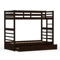 thumbnail image 3 of Plana Solid Wood Twin Over Twin Bunk Bed and Trundle in Espresso, 3 of 8