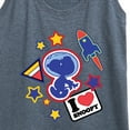 thumbnail image 3 of Peanuts - Space Snoopy Flair - Women's Racerback Tank Top, 3 of 6