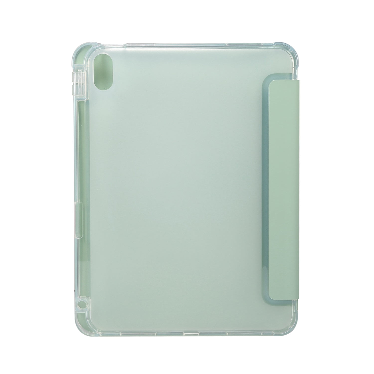SaniMore for iPad 10th Generation 10.9" 2022 Case, Auto Sleep/Wake, Flexible TPU Case with Tri-Fold Kickstand & Pencil Holder Shockproof Protective Case for Women Men, Matchagreen