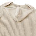 thumbnail image 6 of ibuvkizy Maxi Dresses for Women 2025 Casual Temperament French V Neck Long Hooded Knee-length Knitted Sweater Bottoming Skirt Beige,Free Size, 6 of 9