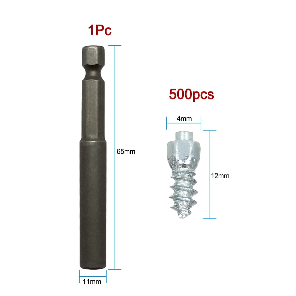 500Pcs Car Tires Studs Screw Snow Tire Studs Spikes Wheel ...