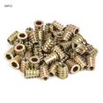 thumbnail image 1 of Lot de 50 écrous hexagonaux intérieurs en alliage de zinc M6 pour meubles en bois (M6 x 15), 1 of 4