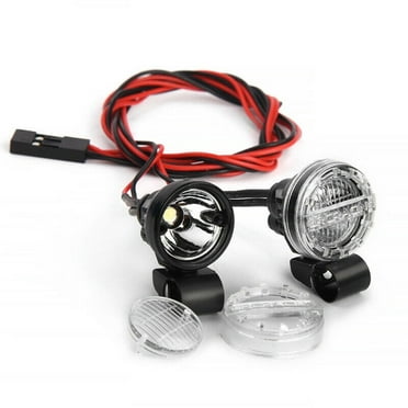 2x High-Brightness RC Car Light Kit White LEDs, 3V-7.4V for Upgrading 1/10 and 1/8 Crawlers