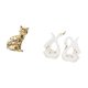 thumbnail image 5 of Elegante Escultura Decorativa De Gato Cisne, Figura De Cerámica, Adorno Artesanal Para Chimenea, Estantería, Armario O Escritorio., 5 of 8