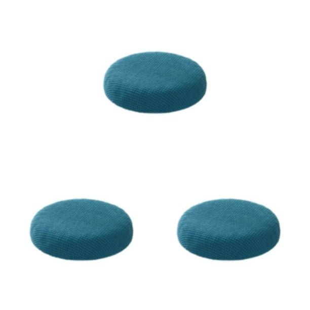 Matsuzay Fundas de asiento para cojines redondos, impermeabilización para cojines de taburete, pinzas, banda elástica de respaldo, negro y Type1 NO1