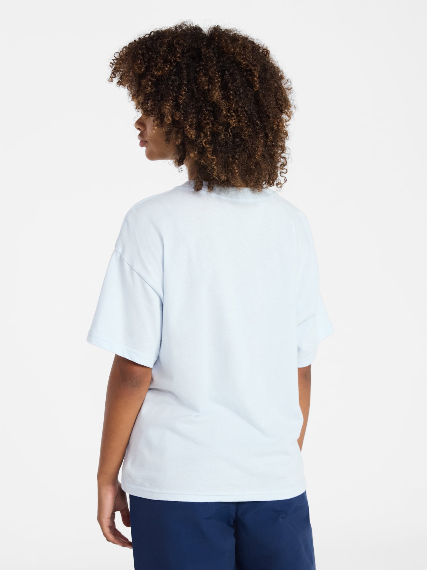 Weekend Academy Girls Oversized Graphic Tee with Short Sleeves, Sizes 4-18