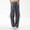 Dark Gray women elastic waist cargo pants a1, variant on Cagogo Women's Elastic Waist Cargo Pants with Pockets Wide Leg Casual Solid Streetwear Loose Long Trousers Vacation Travel Beach Lounge Pants Summer Clothes, Army Green L