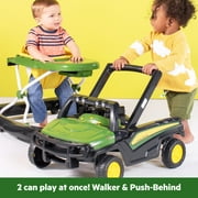 Bright Starts John Deere Gator 4-in-1 Baby Walker with Removable Steering Wheel, Green
