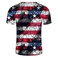 thumbnail image 5 of IROINNID Big and Tall Men T Shirts,Indenpence Day Lightweight Thin Basic Round Neck Casual Blouses for Men, 5 of 5