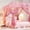 Unicorn, variant on Available in four sizes, this four-corner bed canopy features polyester mesh curtains and a top cover, making it ideal for bedroom decor.