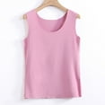 thumbnail image 5 of ALLLIST Summer Tops for Women Pink Crew Neck Sleeveless Solid Tank Tops Camisole Tops for Women M, 5 of 5