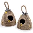 thumbnail image 2 of Dalrosia Jute Bee Hive Decor Bee Tiered Tray Decorations Decorative Honey Bee Skeps Spring Farmhouse Coffee Table Decor Country Kitchen Natural Party Summer Sunflower Home Bookshelf Decor, 2 of 7