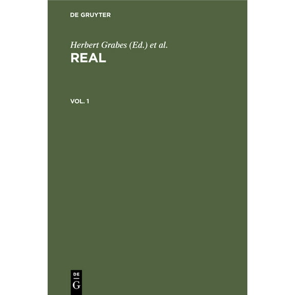 Real. Vol. 1, (Hardcover)