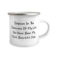 thumbnail image 2 of Stepson In The Staircase Of My Life, You Have Been My Most. Stepson 12oz Camper Mug, Inspire Stepson Gifts, For Son from Dad, Stepson love gifts ideas, What are some good stepson love gifts, Best, 2 of 2