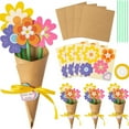 DIY Flower Bouquet Craft Kit Day Flower Paper Crafts For Kids Make Your