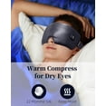 thumbnail image 5 of Silk Heated Eye Mask for Dry Eyes, Cordless Rechargeable Warm Eye Compress with Moist Heat, Washable, Grey, 5 of 10