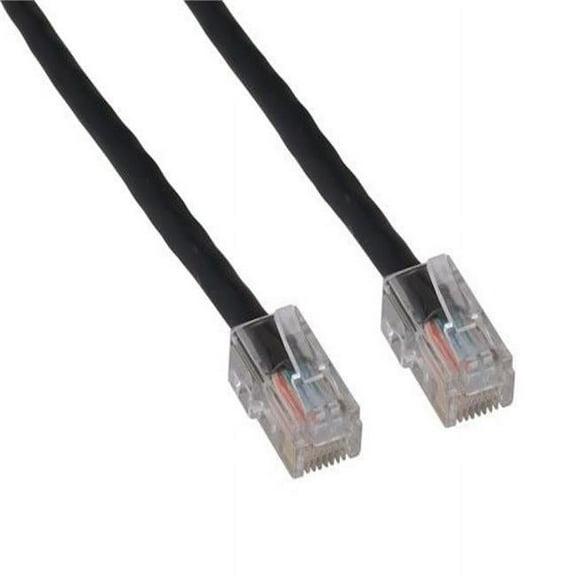 Sanoxy SNX-CBLR-C5102-1001 1 ft. Cat5e 350 MHz UTP Assembled Ethernet Network Patch Cable, Black