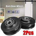 thumbnail image 2 of nipocaio Sliding Door Wheel, Sliding Barn Door Wheel, Closet Hardware Roller Cabinet Window Pulley Use 2pcs, 2 of 5