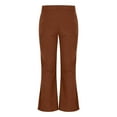 thumbnail image 3 of Chiccall Mens Corduroy Flared Pants Slim Flat Front Stylish Streetwear Trousers, 3 of 5