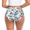 thumbnail image 3 of Womens Underwear palm tree island Cuteness No Show Seamless Underwear for Women, Soft Stretch Women's Panties, Hipster Ladies Panties Bikini Underwear Briefs, 3 of 6