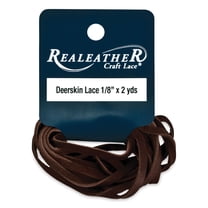 Realeather Deerskin Lace - 1/18" x 6 ft, Chocolate
