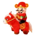 thumbnail image 3 of Adorno de peluche de Año Nuevo, Dios de la Riqueza, mascota de recuerdo Estilo C, 3 of 9