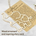 thumbnail image 2 of Wooden Motherhood Elephant Ornament, Christmas Ornament with Story, Sentimental Gift for Mom, Daughter and Elephant Lovers, 2 of 6