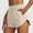 A01-Beige, variant on Goodtrade8 Women's Tennis Shorts Run Yoga Inner Shorts Elastic Sports Gym Hakama With Zipper Pockets