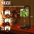 thumbnail image 2 of Candle Warmer Lamp with Timer Dimmer Vibrant Green Bamboo Stalks Leaves Abstract Artistic Spring Decor Candle Lamp Warmer for Jar Candle with 4 Bulbs Gifts for Women House Warming Gifts, 2 of 8