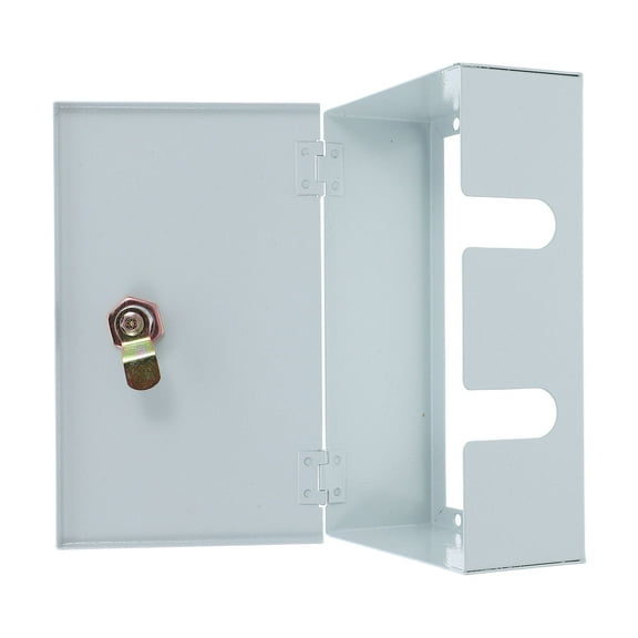 OULII Weatherproof Silver Electrical Outlet Box Iron Plastic for Outdoor Power Safety