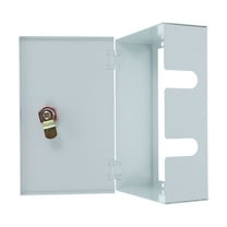 OULII Waterproof Protective Electrical Outlet Box Silver for Outdoor Charging Lock