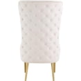 thumbnail image 3 of Meridian Furniture Alexander Cream Velvet Accent Chair, 3 of 5